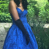 Prussian blue vintage fashion rose embroidery design long satin elegant ball gown evening dress party dress prom dress HZ1023