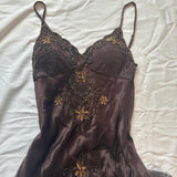 ??Brown Black Unique Vintage Gorgeous Elegant Exquisite Beaded Spaghetti Straps Long/Short Tulle Lace Homecoming Dress Prom Dress Birthday Party Dress Evening Dress Ball Dress Holiday Date Night Dress HZ1023