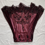 Dark Red ClassyPretty Charming Elegant Exquisite Beaded Long Chiffon Ball Gown Evening Gown Party Dress HZ1023