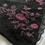 Black Retro Elegant A-line Strap Long Lace prom dress Evening Dress Birthday Party Dress HZ1023