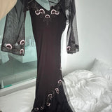 Black stylish elegant exquisite floral spaghetti strap long chiffon ball gown evening dress with jacket HZ1023