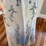 Purple Fashion Small V Neck Exquisite Beaded Long Tulle Ball Gown Evening Gown Party Dress HZ1023