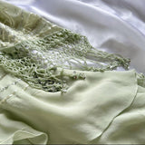 Green fashion classy pretty exquisite beaded long chiffon ruffled prom dress ball gown evening dress party dress HZ1023