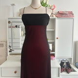 Crimson Vintage Fashion Stunning Elegant Long Chiffon Gothic Prom Dress Evening Gown Birthday Party Dress Prom Dress Graduation Dress HZ1023