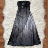 Black Vintage Fashion Gradient Exquisite Floral Beading Long Tulle prom dress Evening Gown Party Dress HZ1023