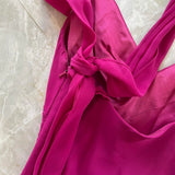 Purple Magenta Fashion Elegant Pleated Corset Midi Short Mini Asymmetric Chiffon Ruffle Homecoming Dress Prom Dress Evening Dress Party Dress Dance Dress HZ1023