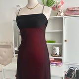 Crimson Vintage Fashion Stunning Elegant Long Chiffon Gothic Prom Dress Evening Gown Birthday Party Dress Prom Dress Graduation Dress HZ1023