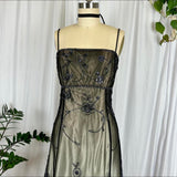 Champagne Brown Gorgeous Vintage Elegant Exquisite Beading Long Chiffon Ball Gown Evening Gown Party Dress Prom Dress HZ1023