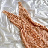 Blush pink light pink gorgeous exquisite vintage fashion floral long elegant chiffon ball gown evening dress birthday party dress prom dress Bridesmaids Dresses HZ1023