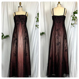Pink Brown Gorgeous Retro Elegant Exquisite Beading Long Chiffon Ball Gown Evening Gown Party Dress Prom Dress HZ1023