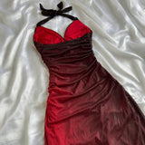 Burgundy shiny elegant strappy long tulle ball gown evening dress birthday party dress HZ1023