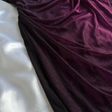 Charming Deep Purple Shiny Fashion Elegant Strap Long Chiffon prom dress Evening Dress Party Dress HZ1023
