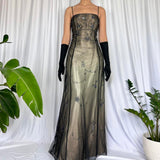 Champagne Brown Gorgeous Vintage Elegant Exquisite Beading Long Chiffon Ball Gown Evening Gown Party Dress Prom Dress HZ1023