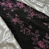 Black Retro Elegant A-line Strap Long Lace prom dress Evening Dress Birthday Party Dress HZ1023