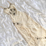 Ivory Shiny Fashion Elegant Beautiful Exquisite Gem Beaded Long Chiffon Ruffles Handmade Customized Ball Gown Evening Dress Party Dress Prom Dress HZ1023