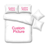 Customize Photo Logo Duvet Cover Boys Girls Adults Gift Custom Made DIY Bedding Set Designer Bed Set Queen Size Quilt Cover HZ1023