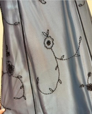 Blue Delicate Beaded Long Tulle Elegant Ball Gown Evening Dress Formal Birthday Party Dress Prom Dress HZ1023