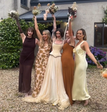 Ivory White Retro Elegant Square Round Neck Greek Goddess Long Tulle Floor-Length Train Ball Gown Evening Dress Party Dress HZ1023