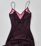 Purple Gorgeous Elegant Exquisite Beaded A-line Spaghetti Strap Long/Short Tulle Chiffon Ball Gown Birthday Party Dress Evening Dress Prom Dress HZ1023