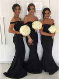 Mermaid Bridesmaid Dresses Off The Shoulder Straps, Bridesmaid Dress, Wedding Party Dress, Dresses For Wedding HZ1023