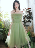 Lovely Green Short Tulle Party Dresses Homecoming Dress, Short Green Formal Dresses Prom dress HZ1023