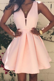 Short Prom Dress,Prom Gown,Pink Homecoming Dress,Short Homecoming Dresses,Women Dress HZ1023