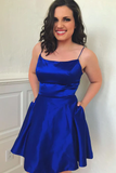 Royal Blue Homecoming Dresses, Hoco Dress, Short Prom Dress, Cocktail Dress, Dance Dresses, Back To School Party Gown HZ1023