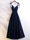 Beautiful Velvet Party Dress, Straps Long Prom Dress HZ1023