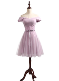 Lovely Lavender Tulle Sweetheart Short Prom Dress, Homecoming Dress For Sale HZ1023