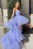 Strapless High Low Prom Dresses Popular Girl Party Dresses, Evening Prom Dresses HZ1023