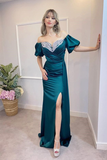 Peacock Off-the-Shoulder Mermaid Prom Dress With Split HZ1023