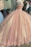 Pink/purple/green sweet lace applique long tulle quinceanera dress Ball gown evening dress HZ1023