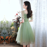 Lovely Green Short Tulle Party Dresses Homecoming Dress, Short Green Formal Dresses Prom dress HZ1023