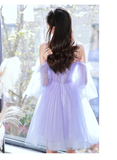 Lovely Lavender Short Party Dress Off Shoulder Dress, Cute Homecoming Dresses Prom dress HZ1023