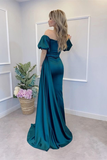 Peacock Off-the-Shoulder Mermaid Prom Dress With Split HZ1023
