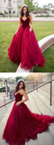 Princess Prom Dress, Prom Dresses, Evening Gown, Graduation School Party Dress, Winter Formal Dress HZ1023