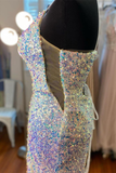 Blue Ombre Sequins Bodycon Party Dress HZ1023