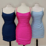 Sparkles Tight Royal Blue Short Homecoming Dress HZ1023