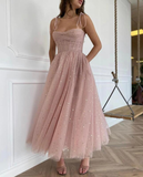 New Tulle Prom Dress A-line Long Prom Dresses Fashion Evening Dress HZ1023