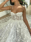 Lace See-Through Underwired White Color Wedding Maxi Dress HZ1023