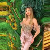 Gorgeous Mermaid Crystals Prom Dress HZ1023