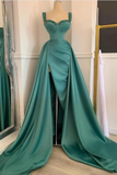Amazing Sweetheart Crystal Ruffles Mermaid Evening Gown With Long Sweep Train HZ1023