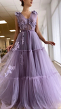 A-line long evening Dress Prom Dresses HZ1023