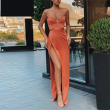 Elegant Evening Dress Sweetheart Plunge Neckline Strapless Party Gown HZ1023