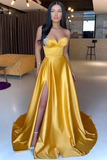 MERMAID SWEETHEART FLOOR-LENGTH HIGH SPLIT SLEEVELESS BACKLESS BEADED PROM DRESS HZ1023