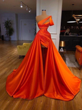 Orange stylish elegant sexy long prom dress evening gown fashionable occasion dress HZ1023