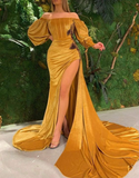 African women dress, gold velvet bridal dress, bridesmaids dress,Prom dresses HZ1023