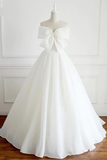 Ball Gown Sleeveless Wedding Dress With Cute Bowknot HZ1023
