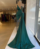 green dresses for women party mermaid beaded sexy evening dresses HZ1023