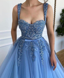 Sweetheart Prom Dresses Sweetheart Tulle Beaded Evening Party Dresses HZ1023